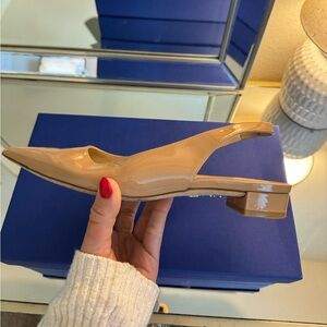 Stewart Weitzman Pointed Ballet Flat Slingbacks SIZE 7